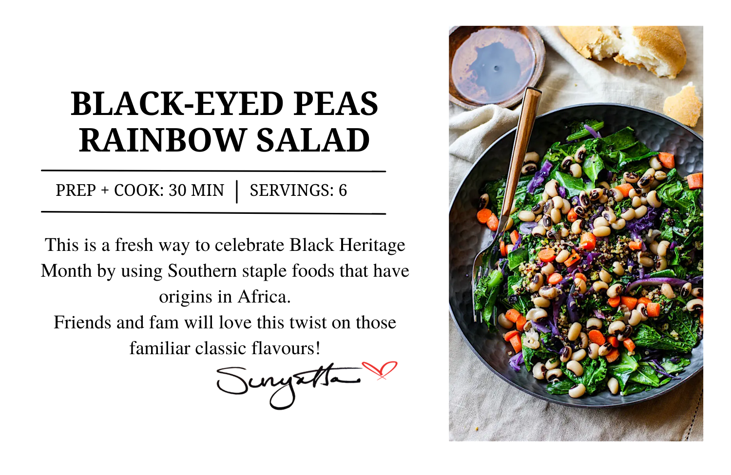 Black-Eyed Peas Rainbow Salad