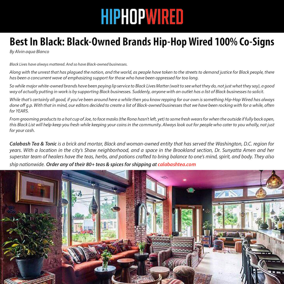 HIPHOP WIRED - Best in Black-Owned Brands Hip-Hop Wired 100% Co-Signs