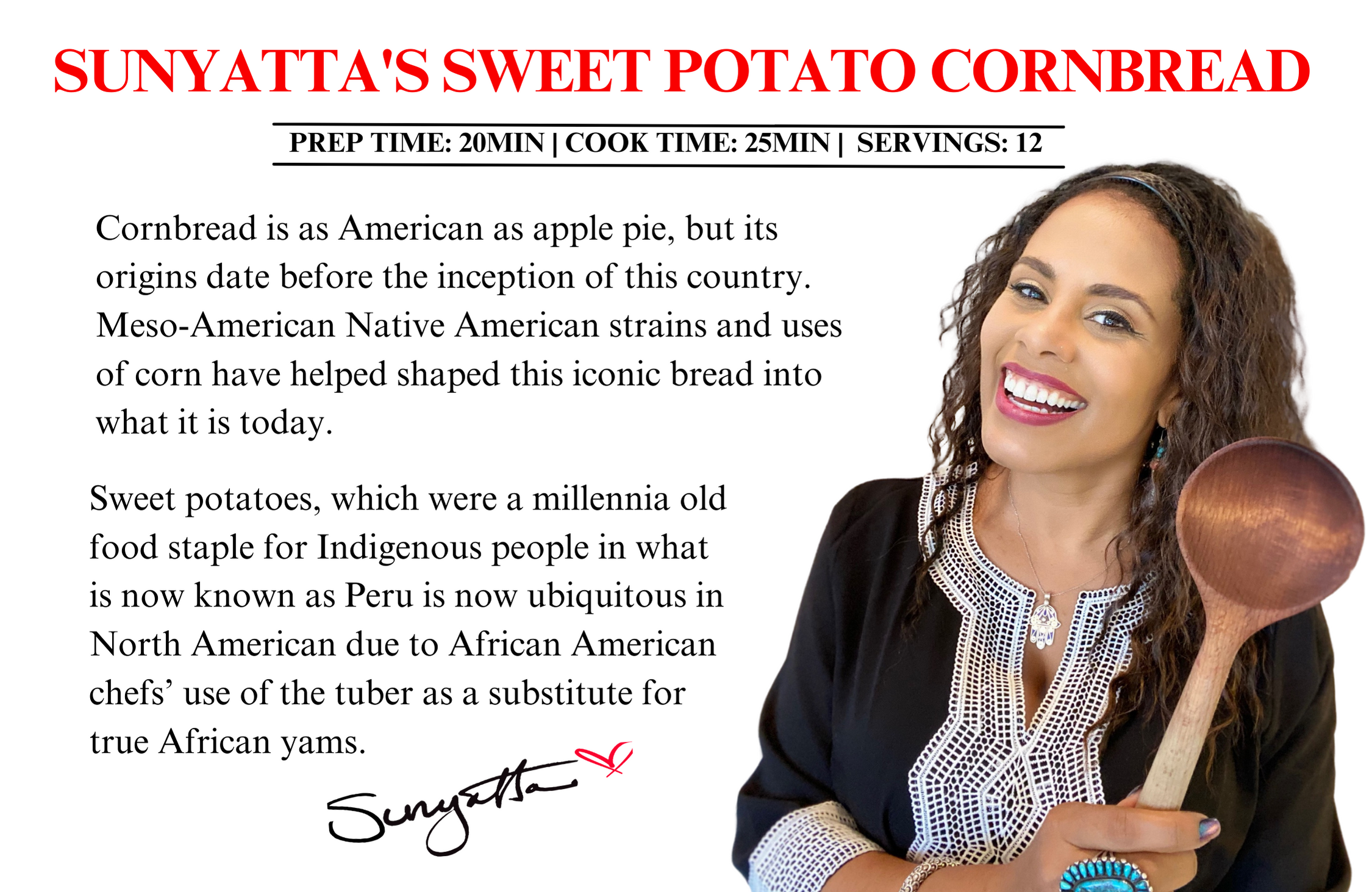 Sunyatta's Sweet Potato Cornbread