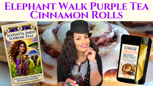 Elephant Walk Purple Tea Cinnamon Rolls