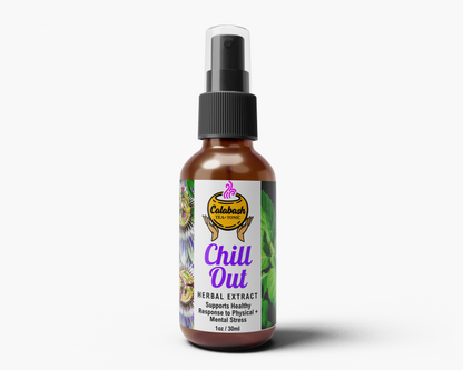 CHILL OUT HERBAL EXTRACT: ease anxiety + stress on the go