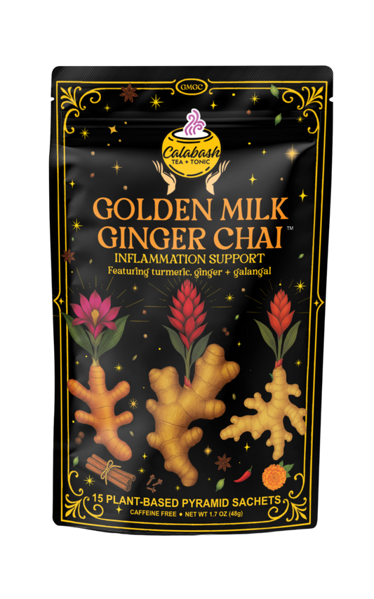 GOLDEN MILK GINGER CHAI: Soothing support + balanced cravings