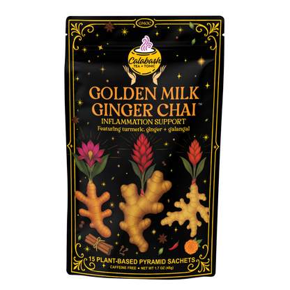 GOLDEN MILK GINGER CHAI: Soothing support + balanced cravings