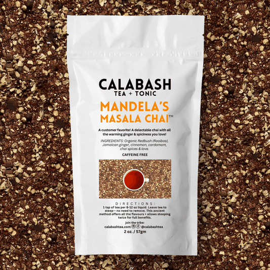 MANDELA'S MASALA CHAI: caffeine free redbush chai